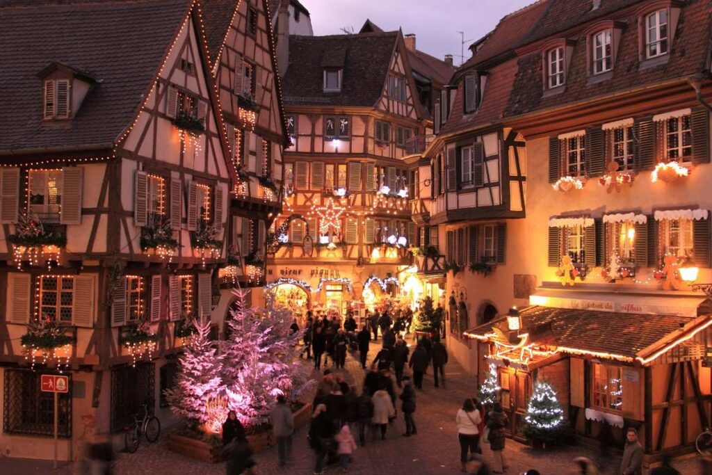 Christmas market in Alsace in France