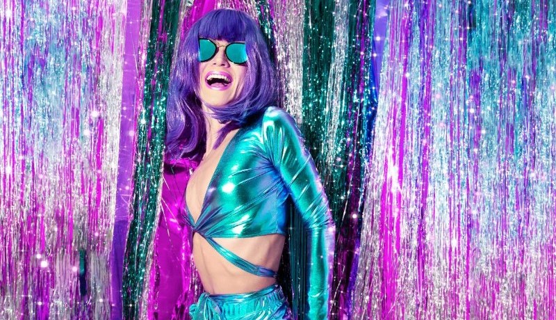holographic party outfit