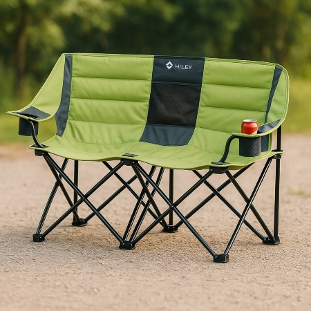 Double Camping Chair with a Cooler Bag