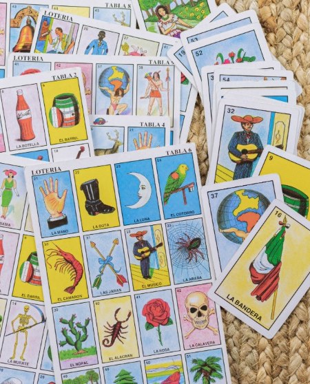 Mexican bingo party game for adults