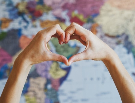 We Were Married Here - Personalized Heart Map