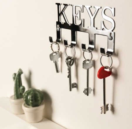Personalized Wedding Gift - Key Holder for Wall