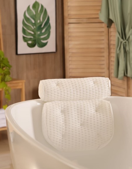 Soft and non-slip bathtub pillow