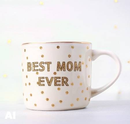 "Best Mom Ever" Tile Coffee Mug
