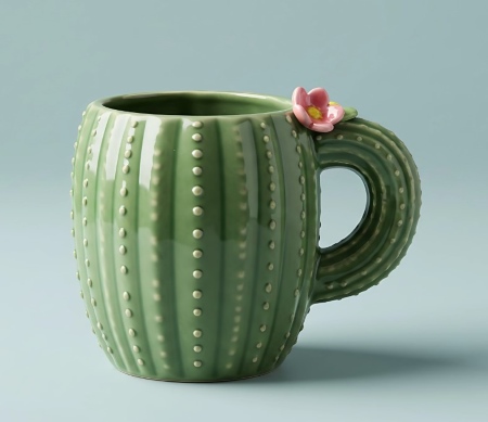 Elegant Cermic Cactus Mug