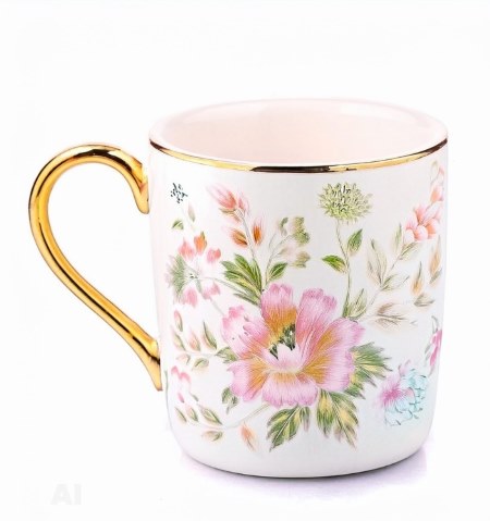 Elegant, Floral Design Mug