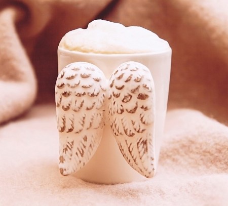 Ceramic Angel Wings Coffee Mug