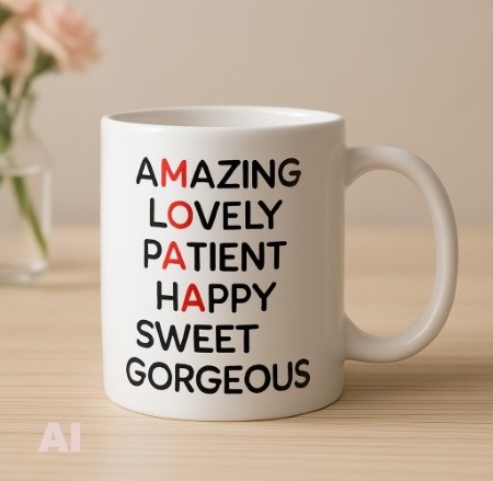 Unique Mug with Clever Design for Mother's Day Gift