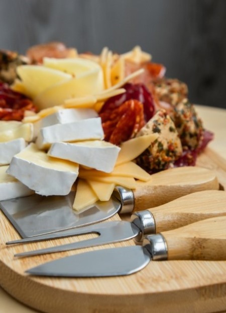 Bamboo Cheese and Charcuterie Board Gift Set