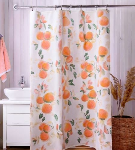 Peach and Waterproof Shower Curtain