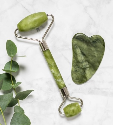 Real Jade Roller & Gua Sha Set