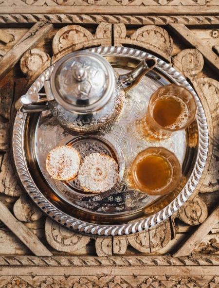 Handmade Moroccan Silver Tea Tray