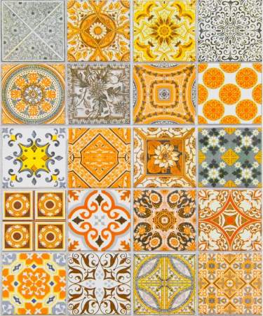 Vintage Moroccan Bohemian Tile Stickers